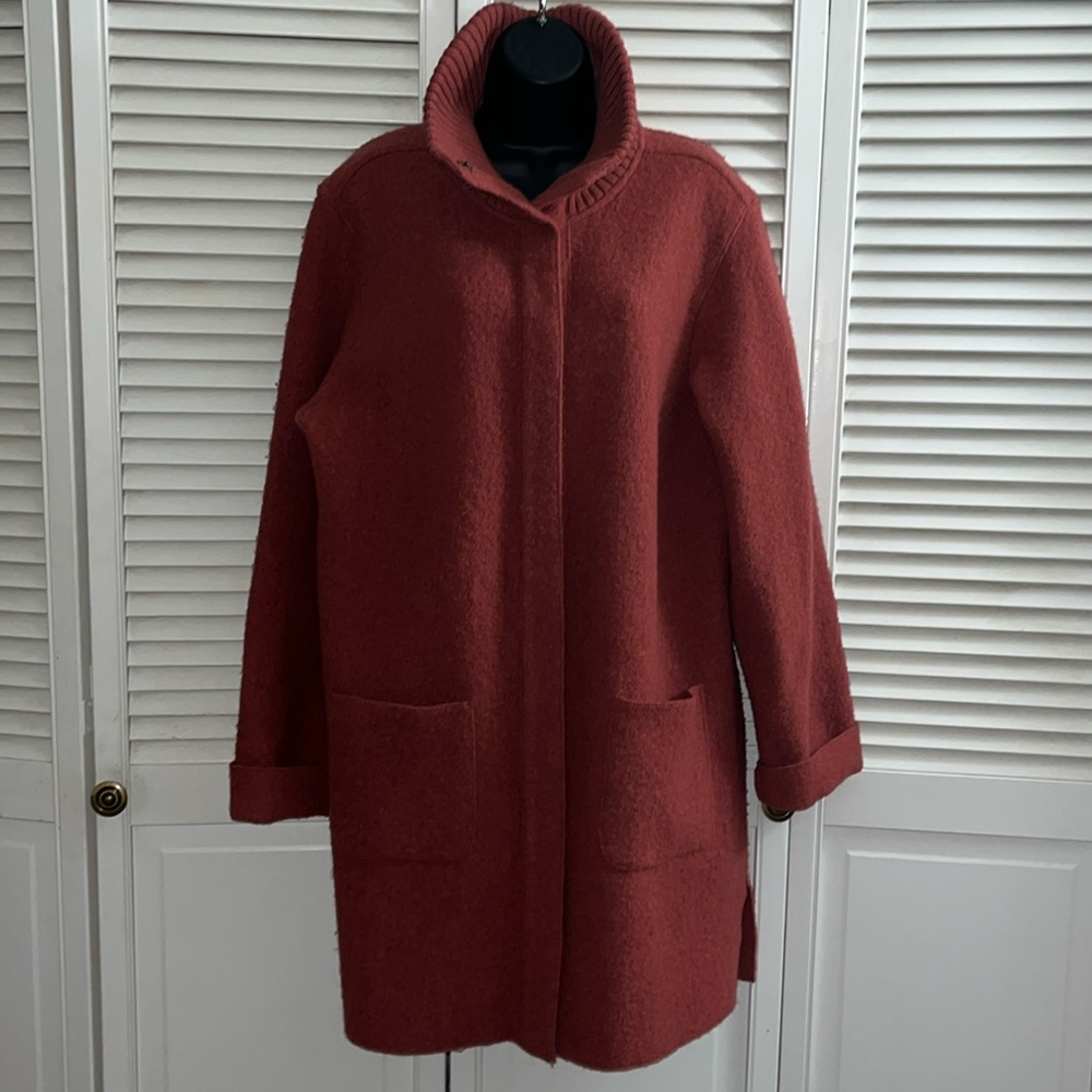 NWOT Centigrade Outerwear Womens Wool Long Sweater Coat Snap Closure